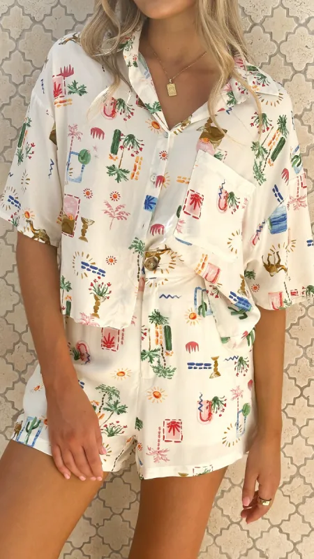 Demi Button Up Shirt - Desert Sun sold by Billy J