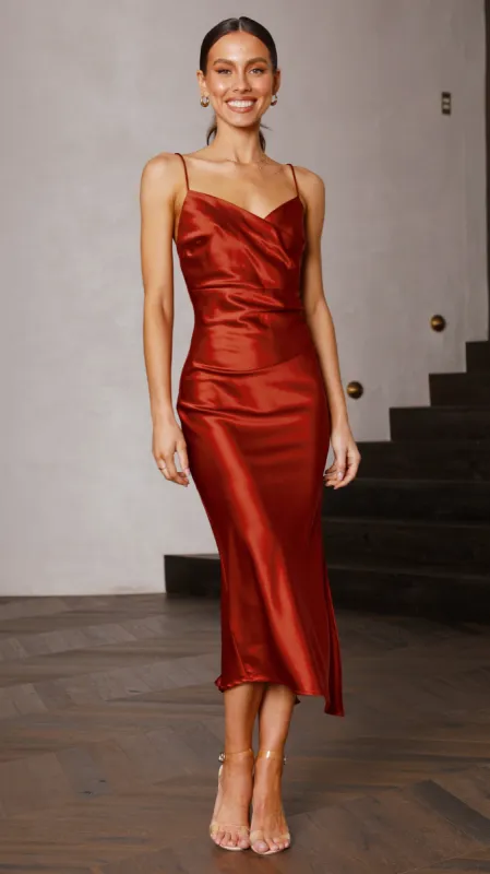 Monte Midi Dress - Copper sold by Billy J