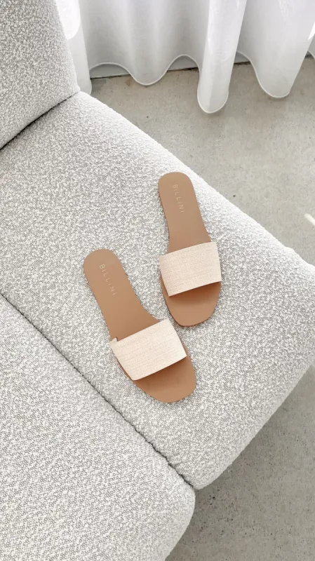 Henrik Slide - Vanilla Raffia sold by Billy J