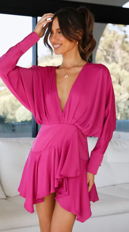 Sapphire Mini Dress - Magenta sold by Billy J