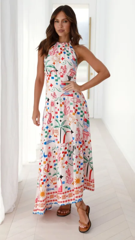Truely Maxi Dress - Chiara Print sold by Billy J
