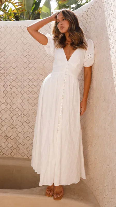 Alicia Maxi Dress - White sold by Billy J