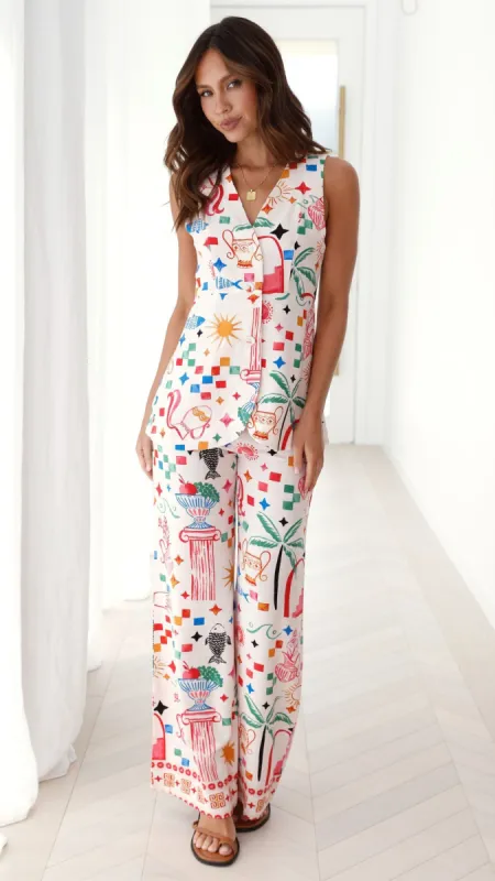 Hattie Pants - Chiara Print sold by Billy J