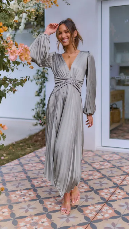Angelina Midi Dress - Olive sold by Billy J