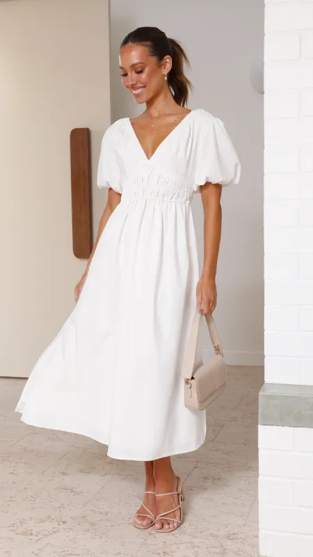 Fiore Maxi Dress - White sold by Billy J