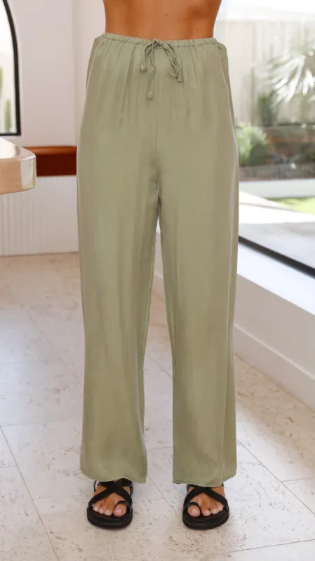 Montana Pants - Sage Cupro sold by Billy J