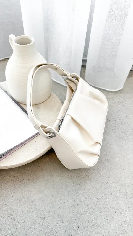Bronte Shoulder Bag - White sold by Billy J