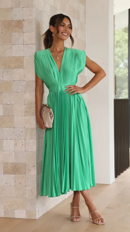 Gina Maxi Dress - Green sold by Billy J