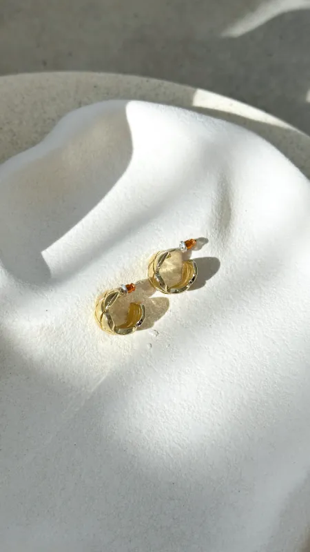 Amity Earrings - Gold sold by Billy J