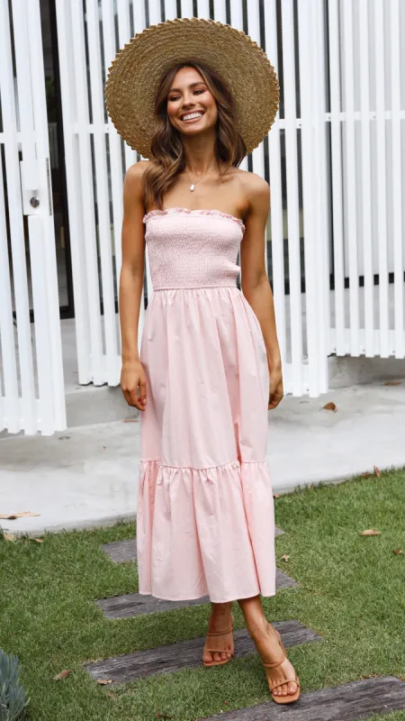 Patrice Midi Dress - Blush sold by Billy J