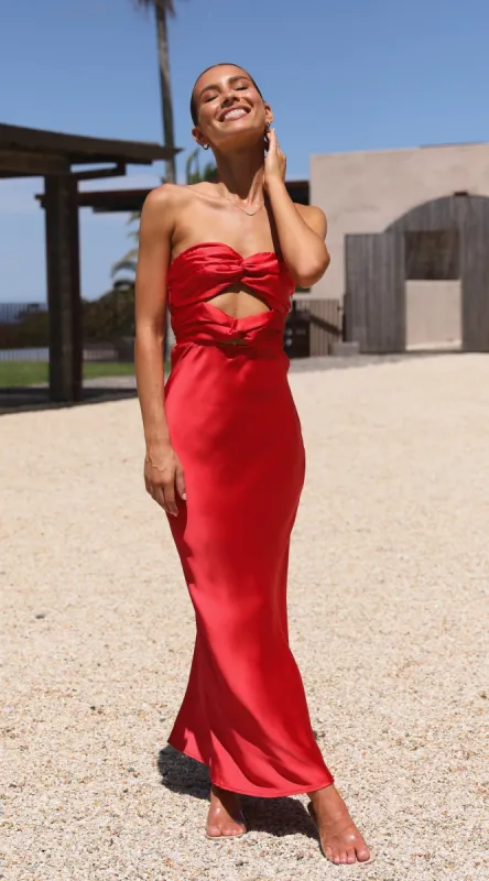 Izy Maxi Dress - Red sold by Billy J