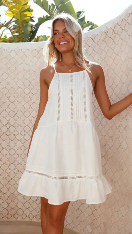 Lux Mini Dress - White sold by Billy J