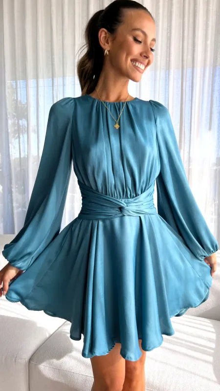 Shelly Mini Dress - Teal sold by Billy J