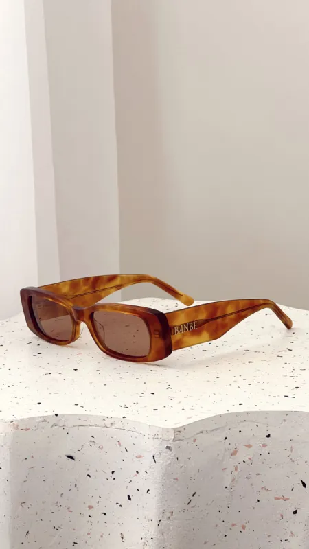The Kylie Sunglasses - Honey Tortoise Caramel sold by Billy J