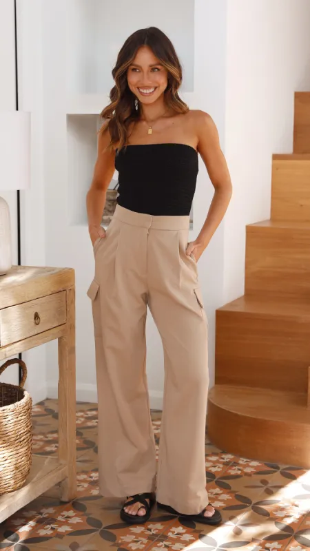 Jenny Pants - Camel sold by Billy J