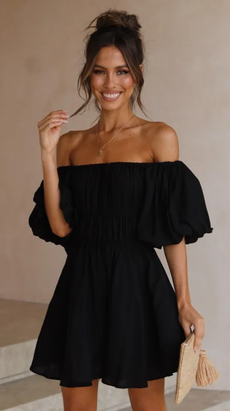 Adi Mini Dress - Black sold by Billy J
