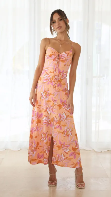 Carmen Halter Sundress - Pink Floral sold by Billy J