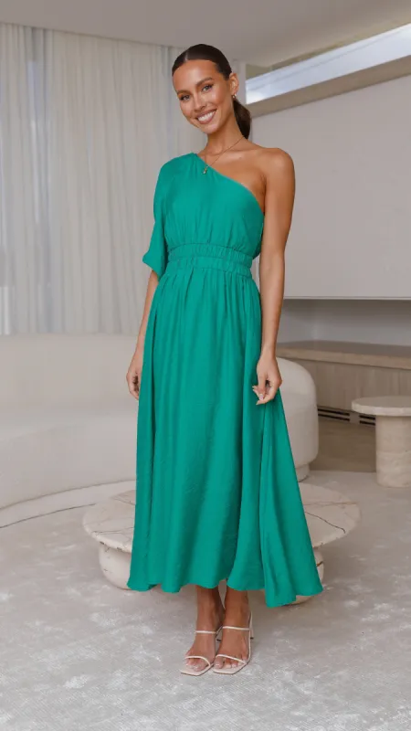 Erica Midi Dress - Green sold by Billy J