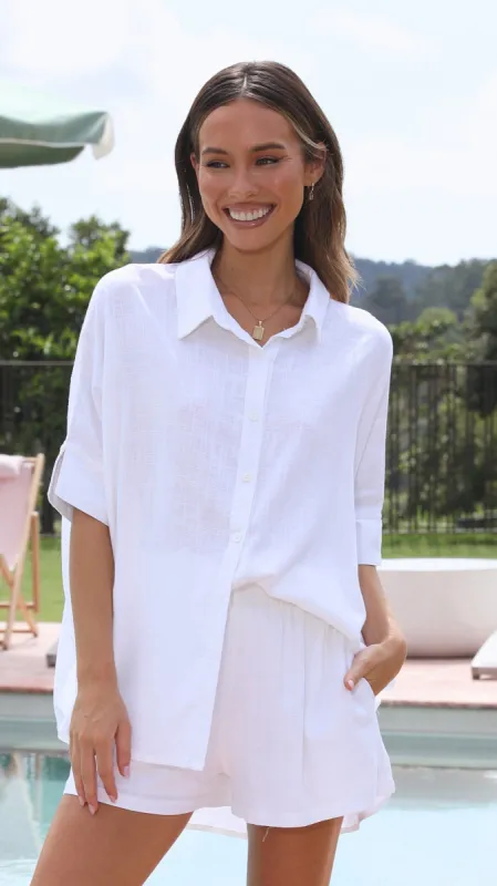 Jolie Top - White sold by Billy J