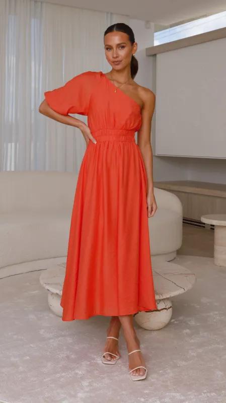 Erica Midi Dress - Melon sold by Billy J