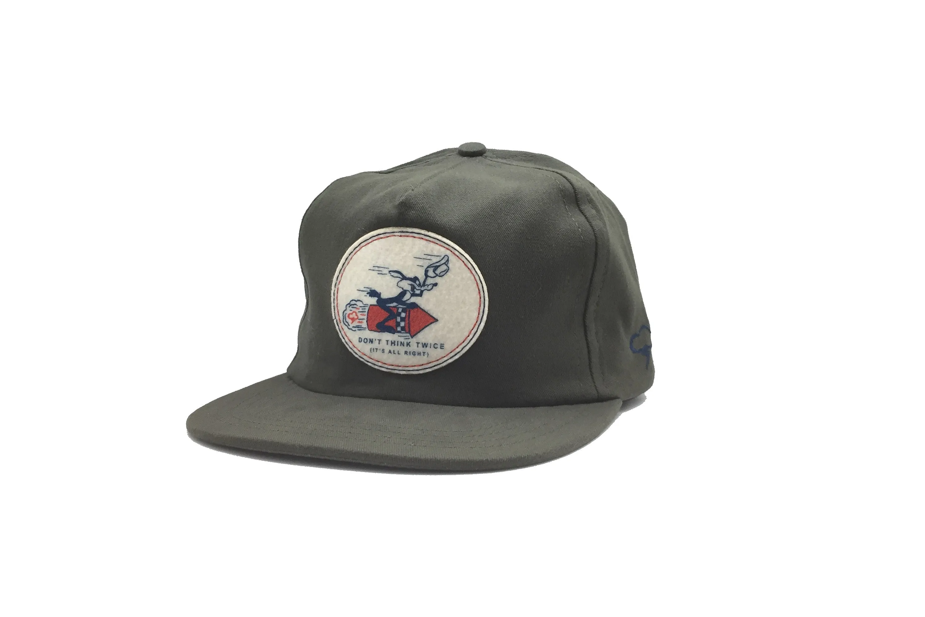 DON'T THINK TWICE OLIVE - Strapback sold by The Ampal Creative product image thumbnail 2
