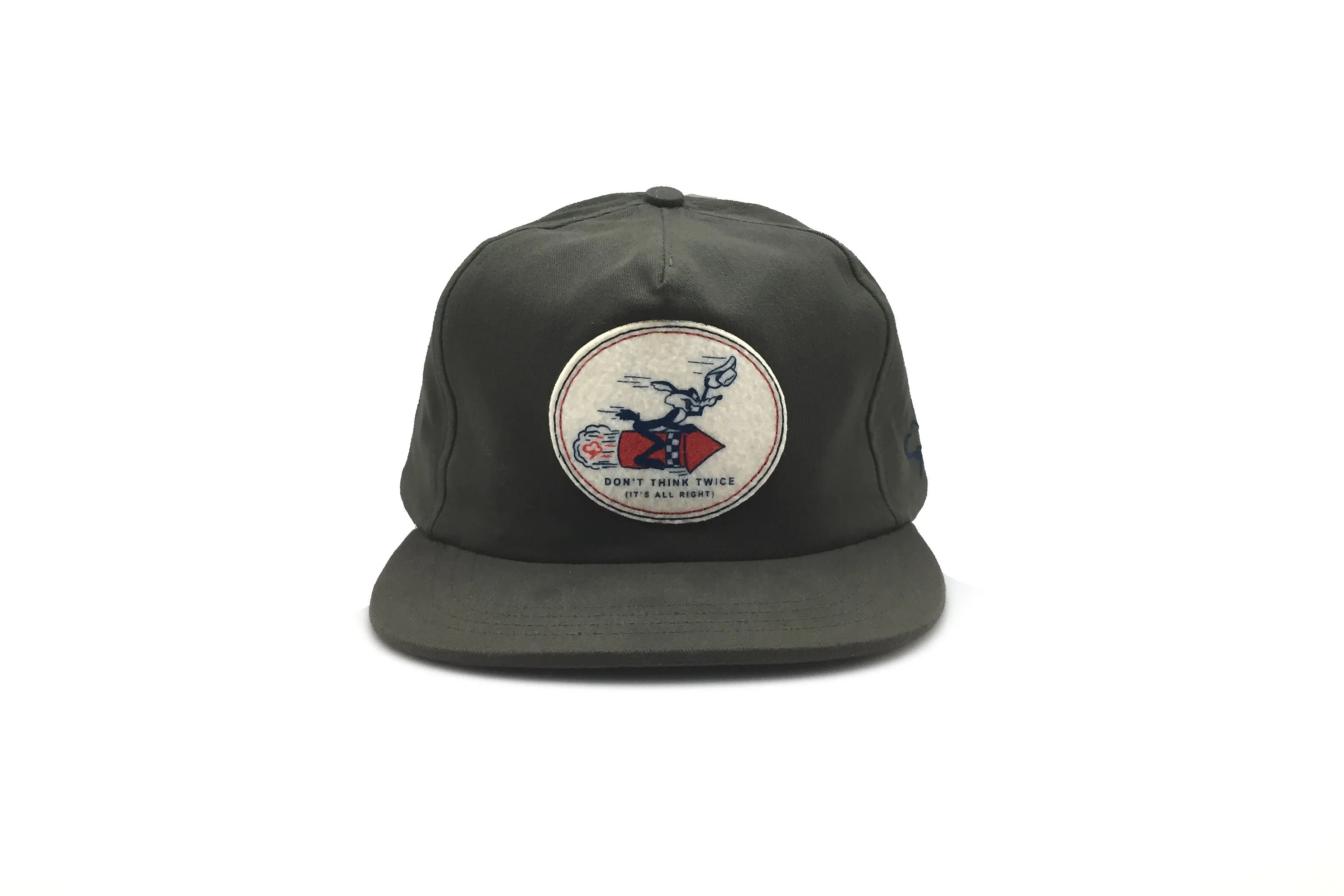 DON'T THINK TWICE OLIVE - Strapback sold by The Ampal Creative