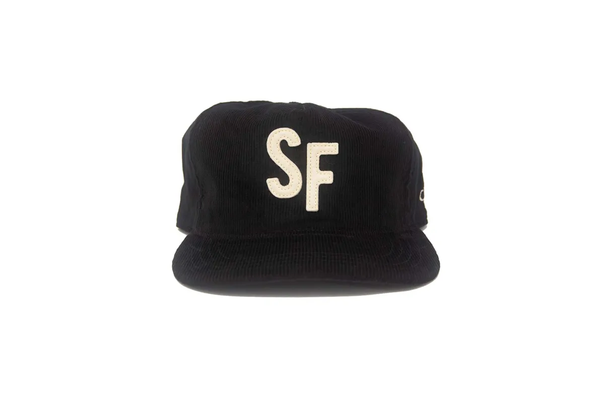 SF CITY SERIES Black Corduroy - Snapback made by The Ampal Creative