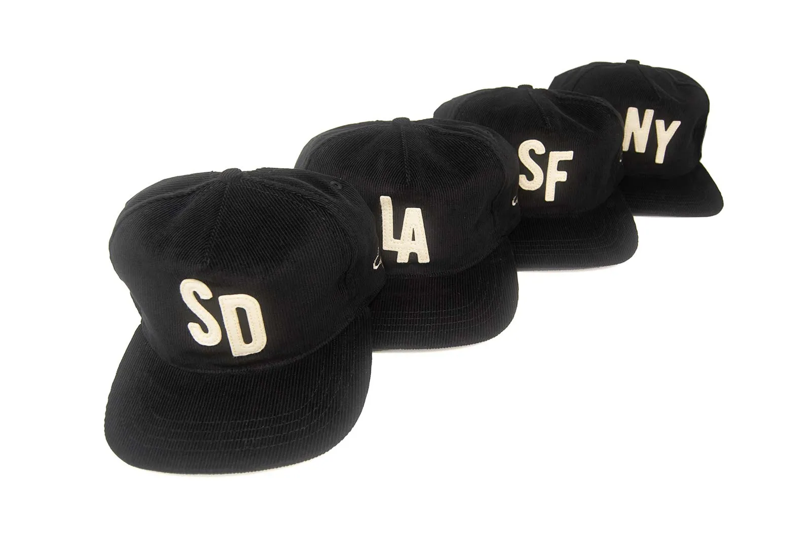SF CITY SERIES Black Corduroy - Snapback sold by The Ampal Creative product image thumbnail 4