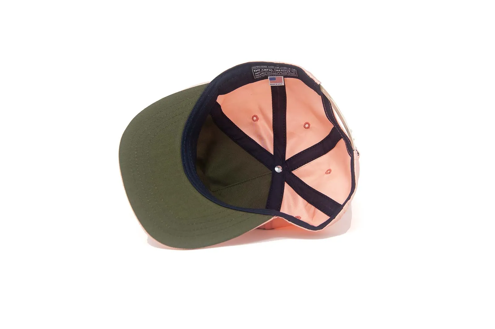 GOOD LUCK SATIN Snapback - Peach sold by The Ampal Creative product image thumbnail 2