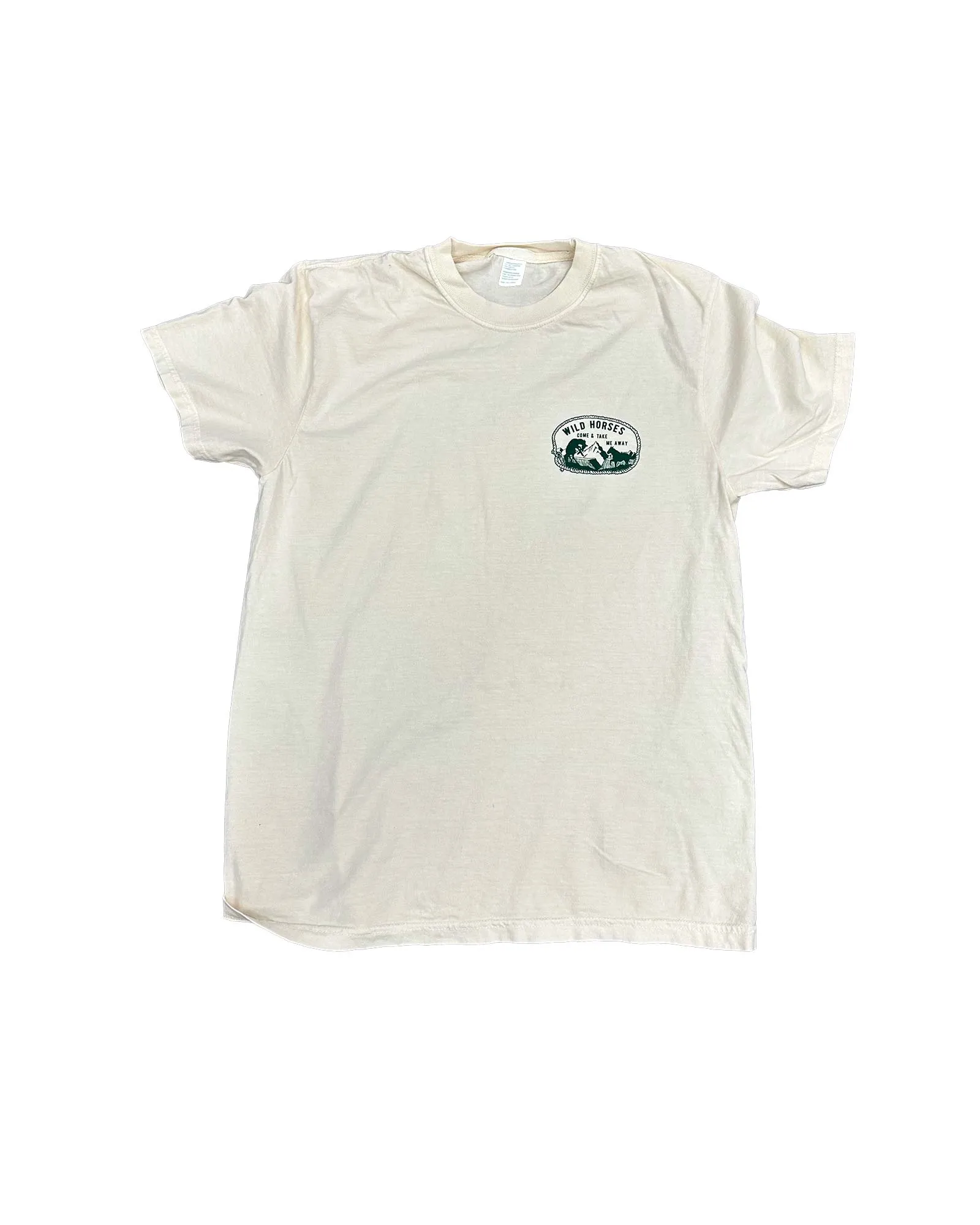 WILD HORSES T - NATURAL sold by The Ampal Creative product image thumbnail 2