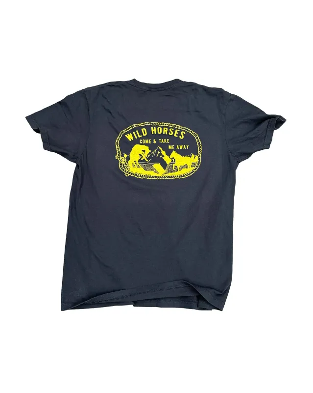 WILD HORSES T - BLACK made by The Ampal Creative