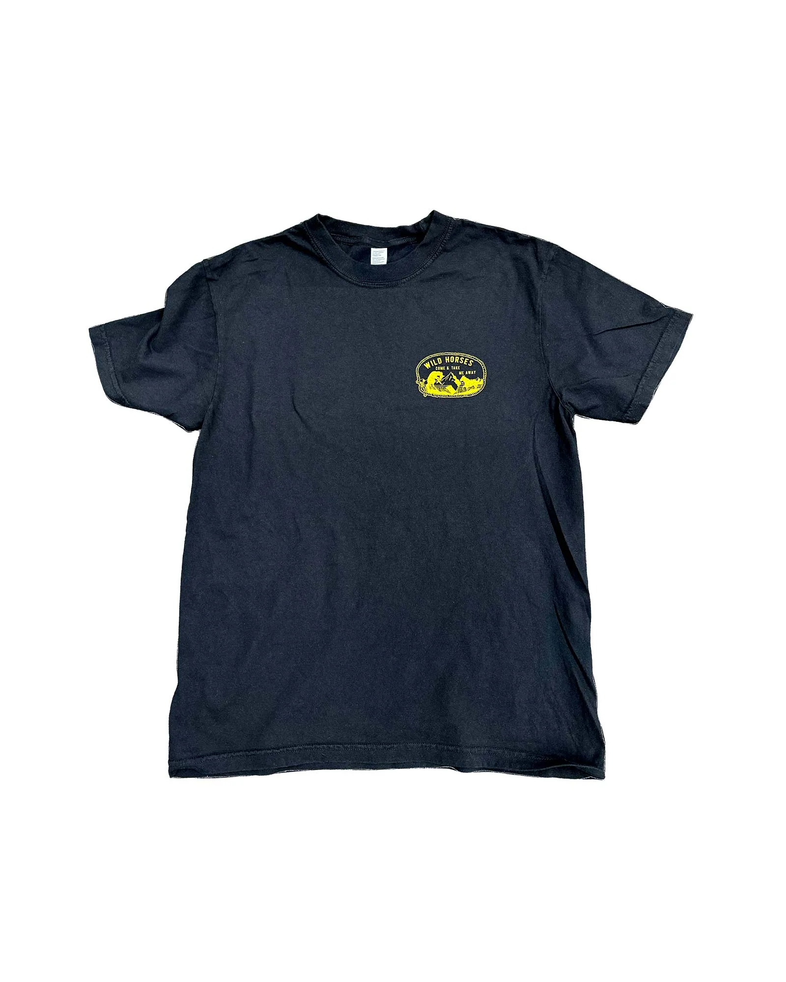 WILD HORSES T - BLACK sold by The Ampal Creative product image thumbnail 2