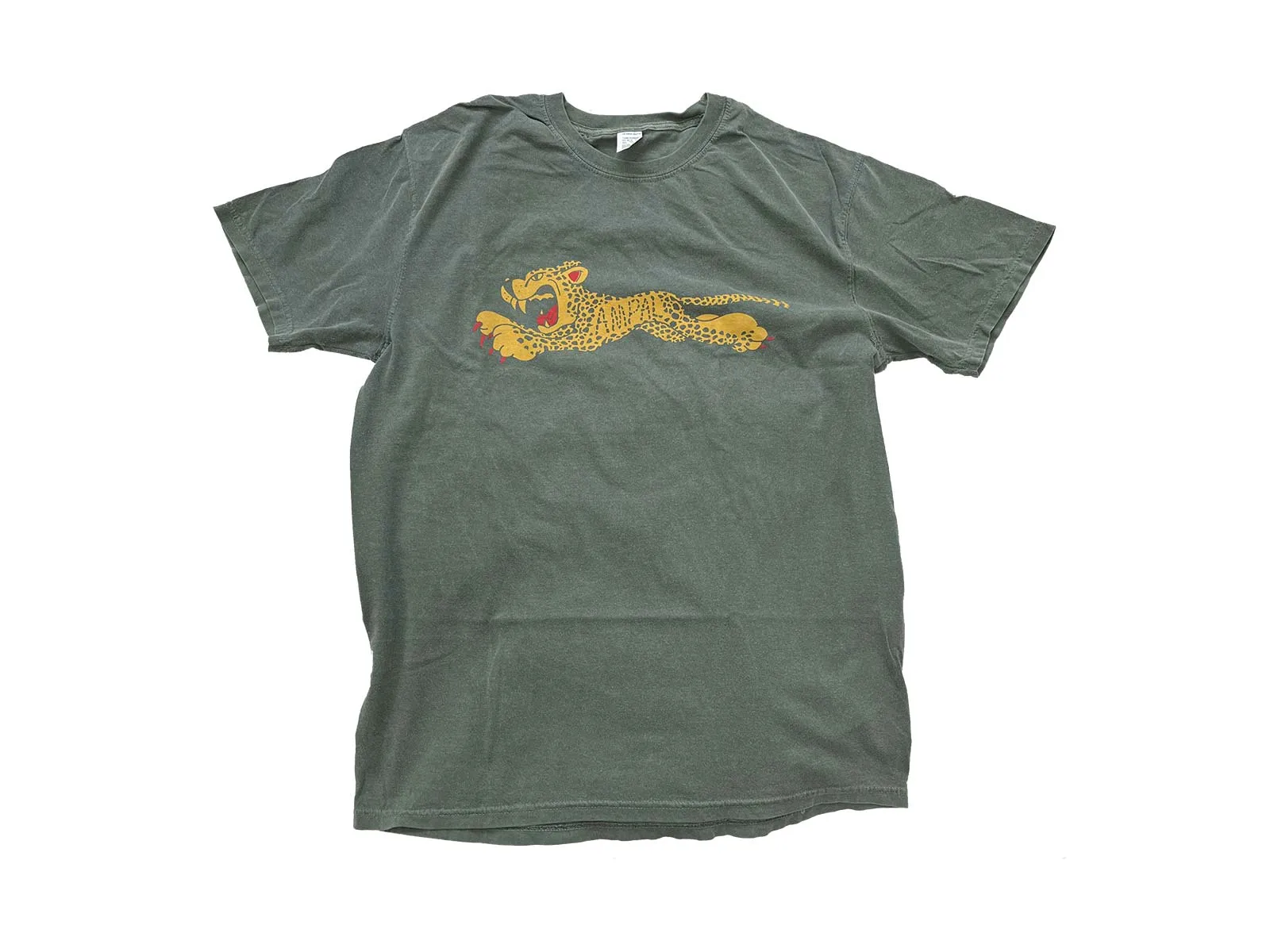 CHEETAH T - Olive sold by The Ampal Creative