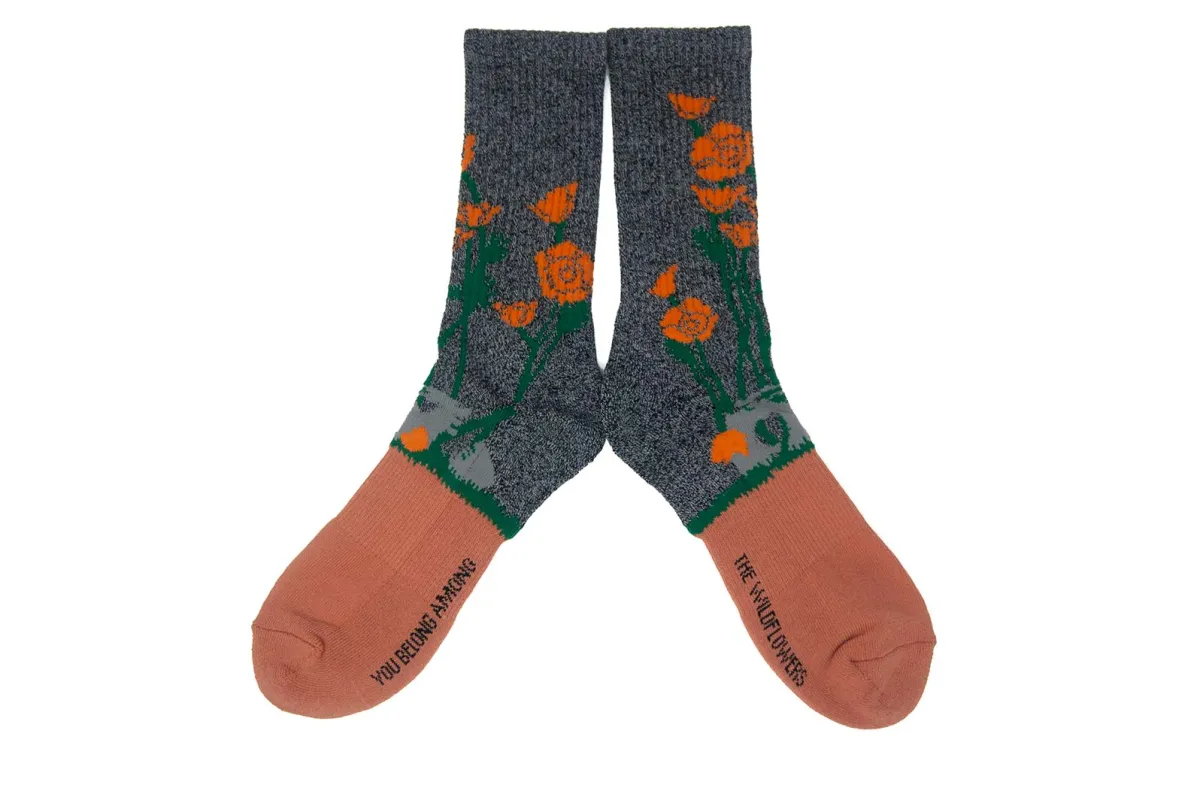 WILD FLOWERS Socks made by The Ampal Creative