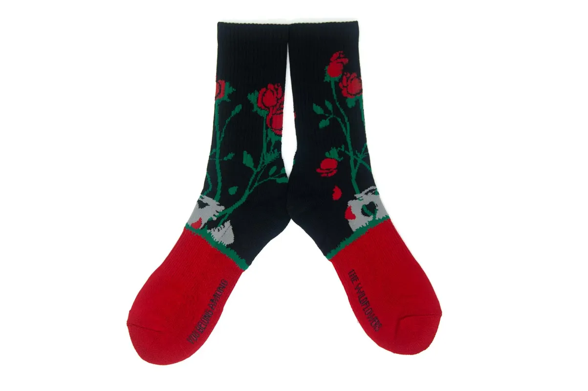 WILD ROSES Socks made by The Ampal Creative