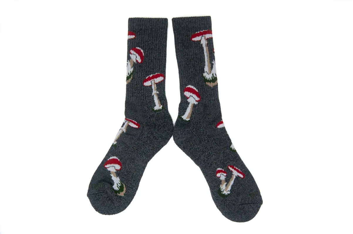 FUNGI Socks - Charcoal made by The Ampal Creative