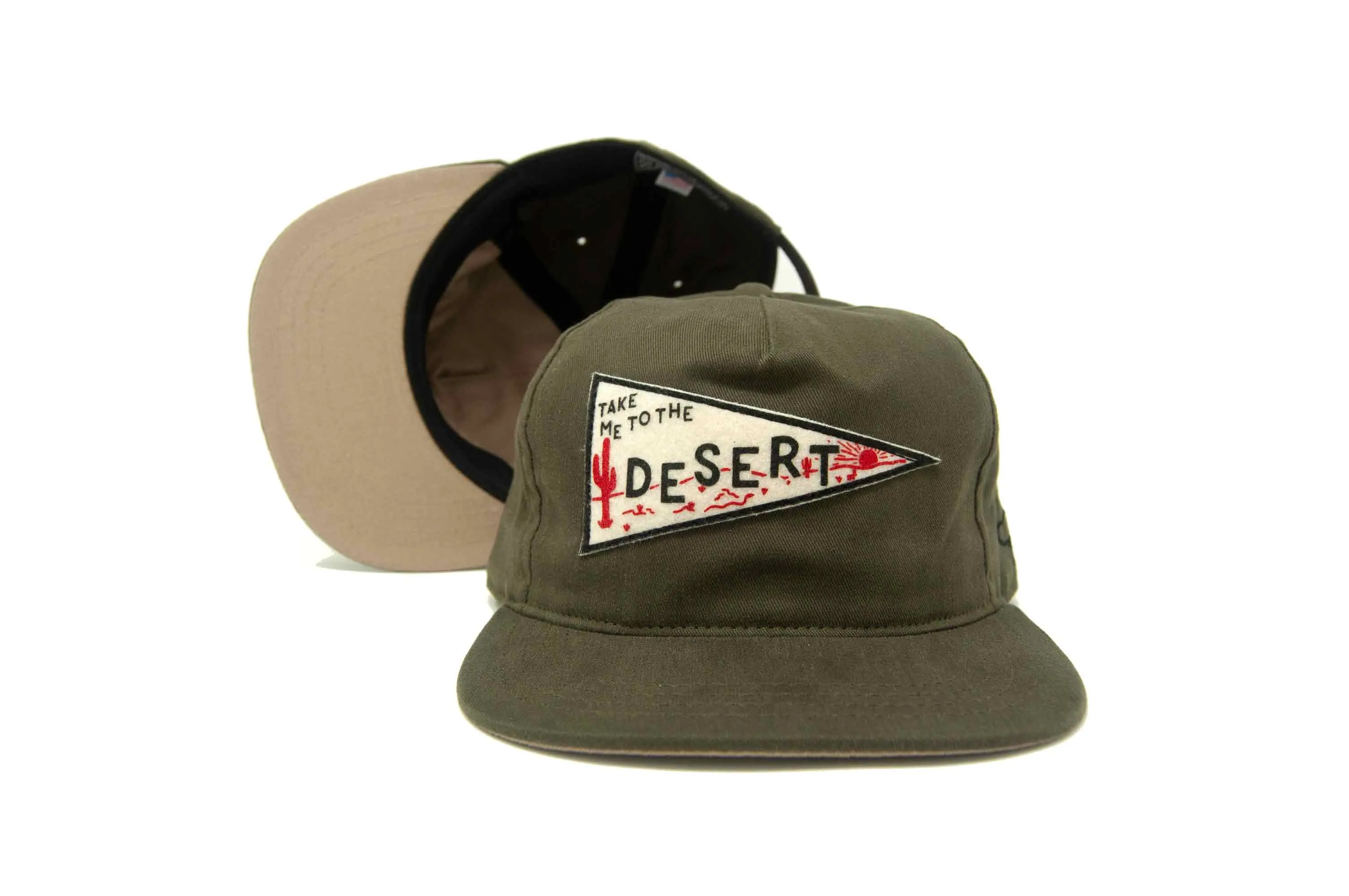 DESERT Pennant Strapback sold by The Ampal Creative product image thumbnail 2