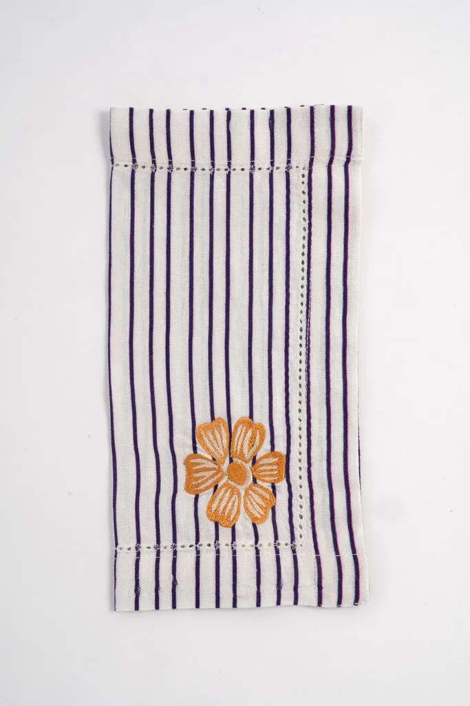 Etched Flower Yellow Napkin sold by Carolina K