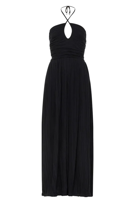 Pleated Carmen Jumpsuit - Final Sale made by Carolina K