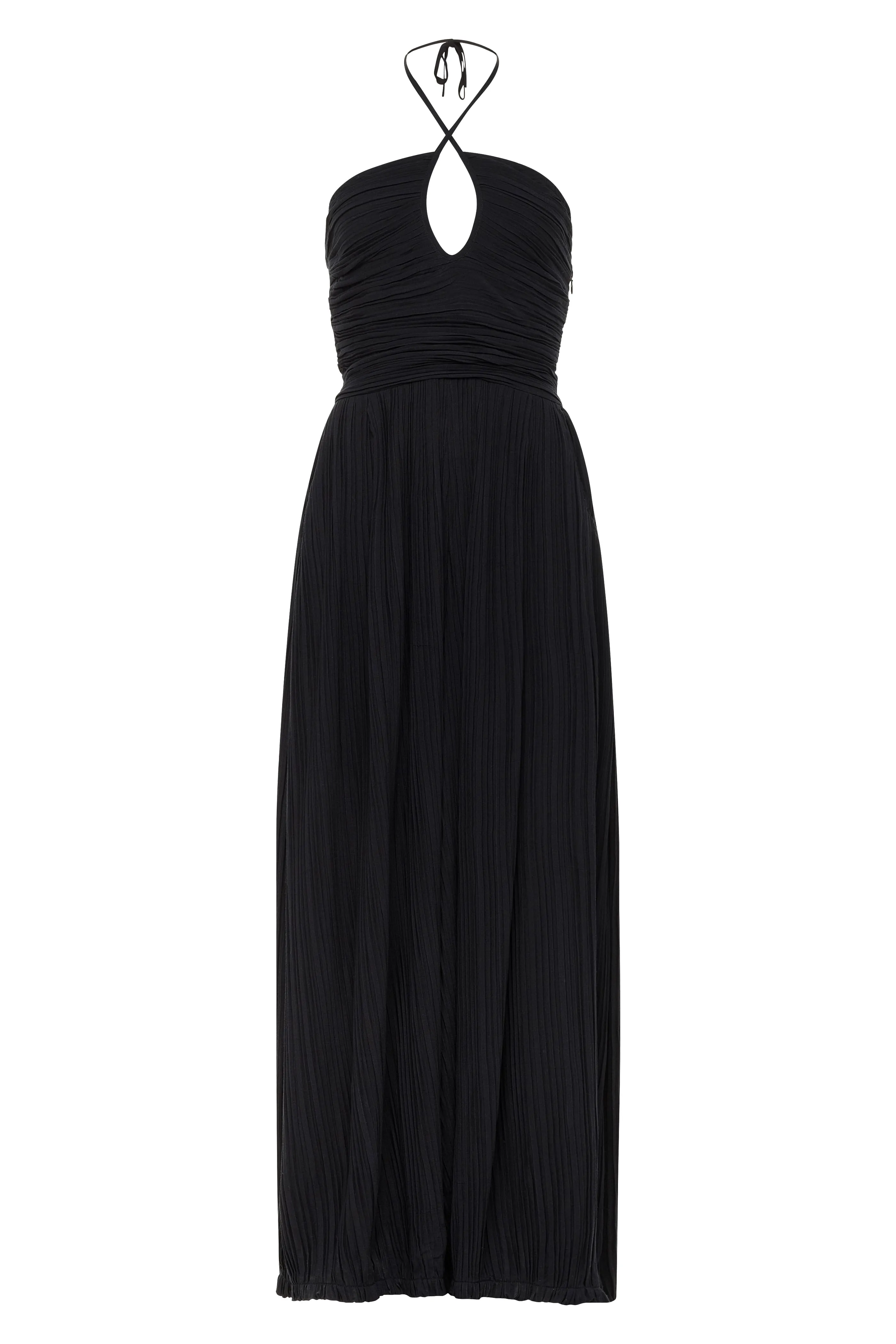 Pleated Carmen Jumpsuit - Final Sale sold by Carolina K