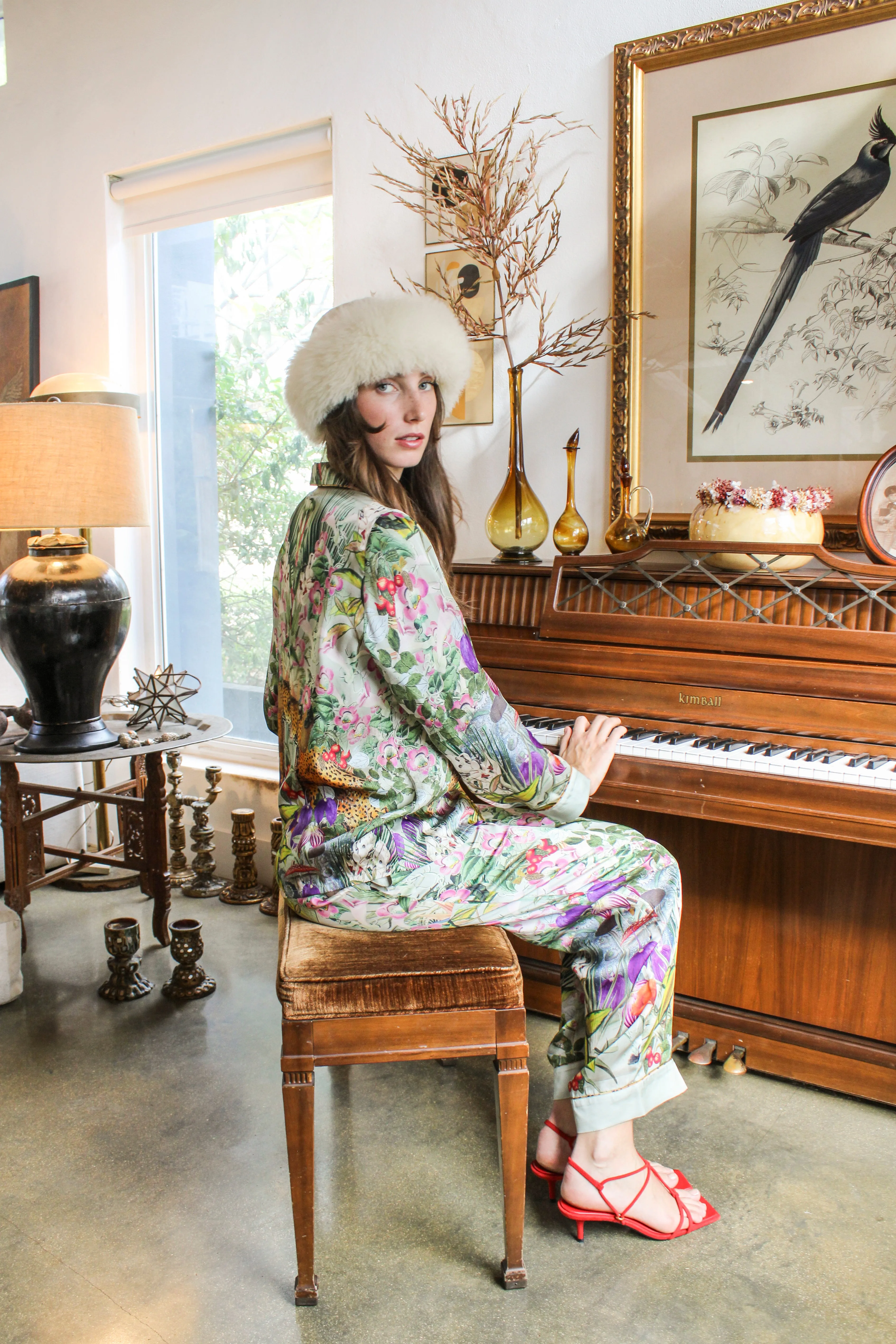 Mint Leopard Pajama Set - Final Sale sold by Carolina K product image thumbnail 4