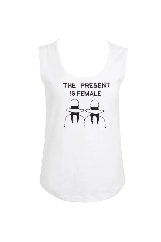 The Present Is Female Tank made by Carolina K