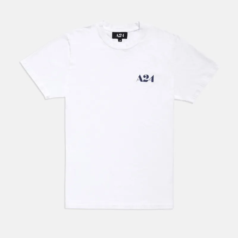 White Logo Tee sold by A24
