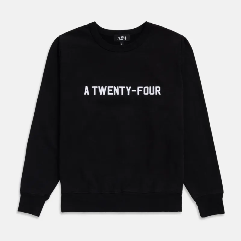 A Twenty-Four Embroidered Crewneck sold by A24