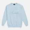Priscilla Light Blue Embroidered Crewneck sold by A24