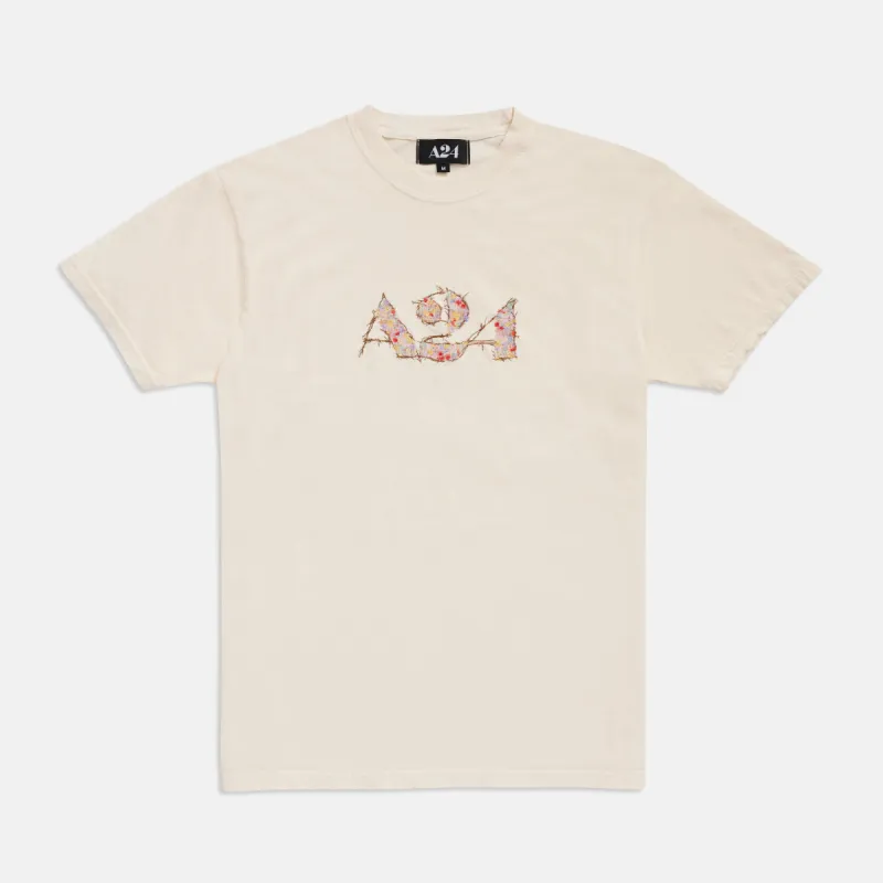 May Queen Embroidered Logo Tee sold by A24
