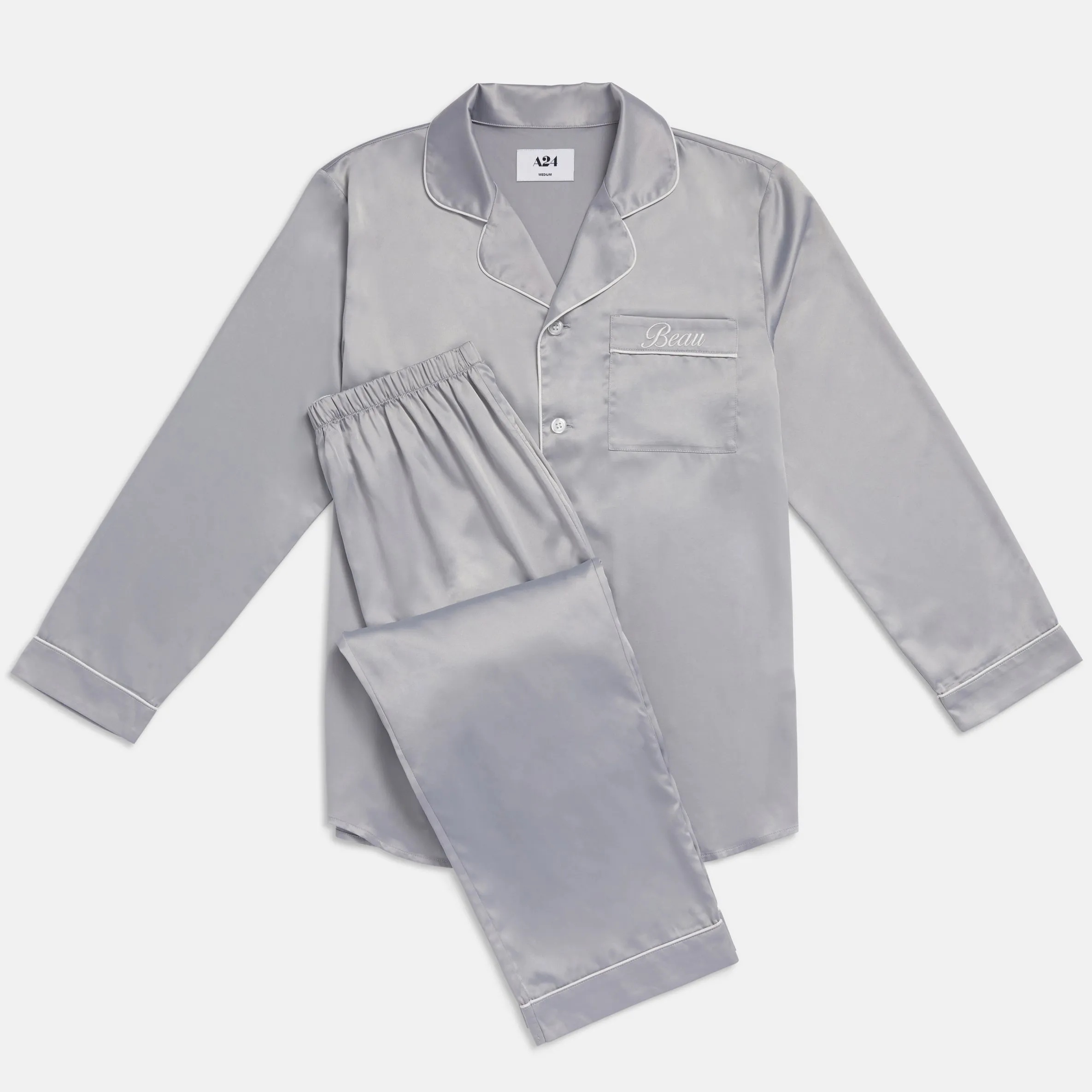 Beau Embroidered Pajama Set sold by A24