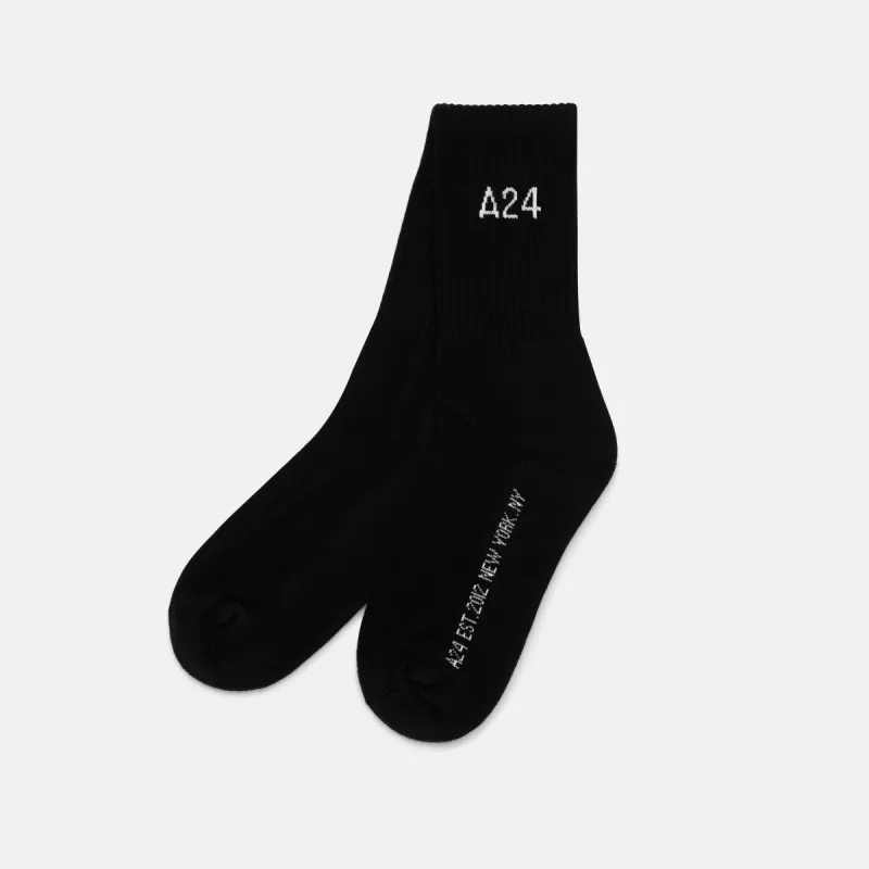 Black Sport Socks sold by A24