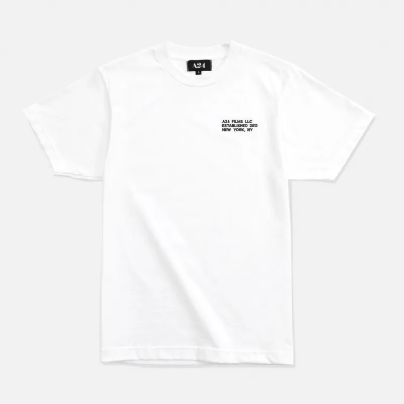 White LLC Tee sold by A24