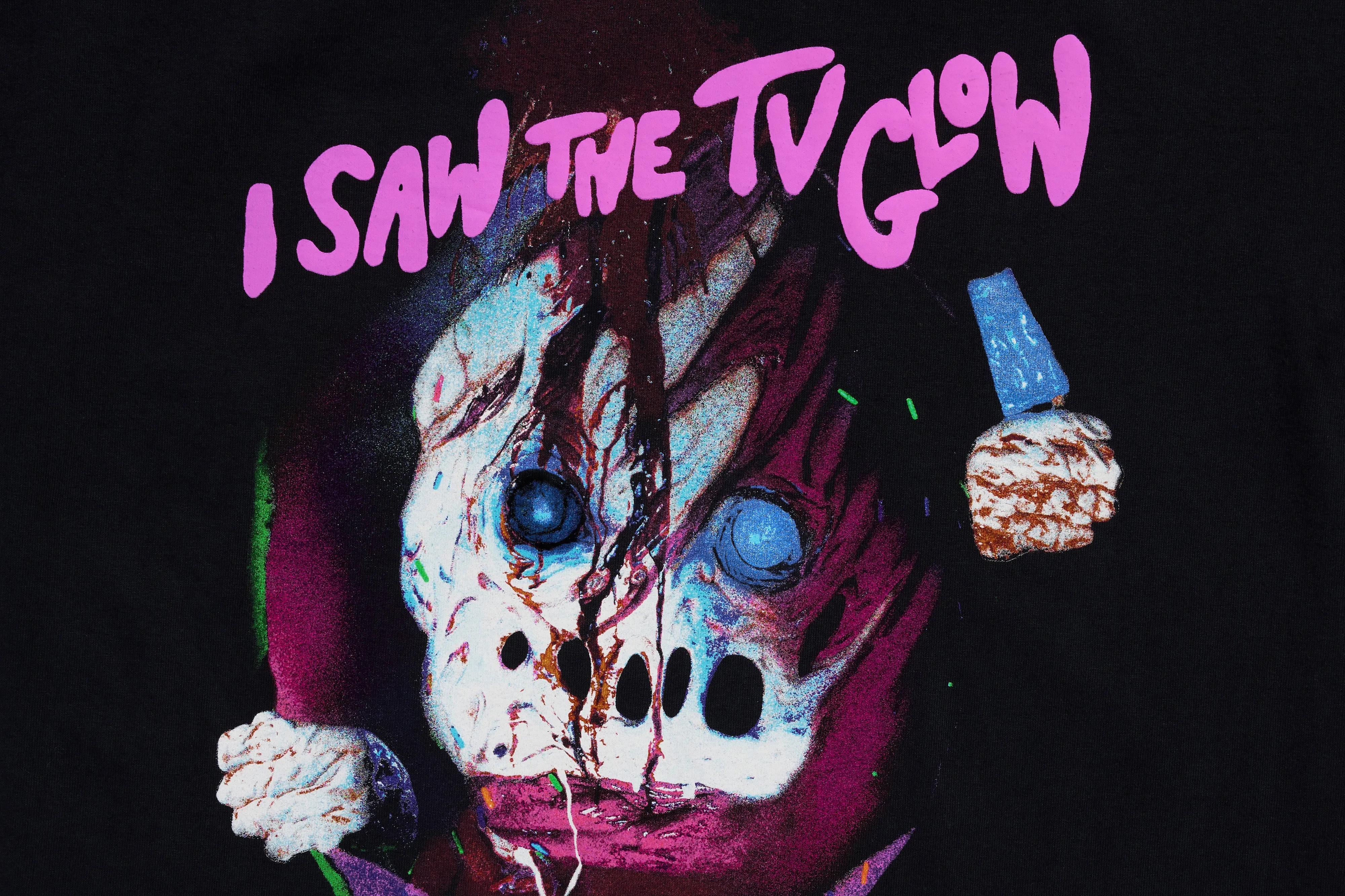 I Saw the TV Glow Puff Print Mr. Sprinkly Tee sold by A24 product image thumbnail 2